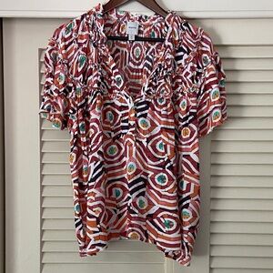 Fun and breezy Maeve popover blouse